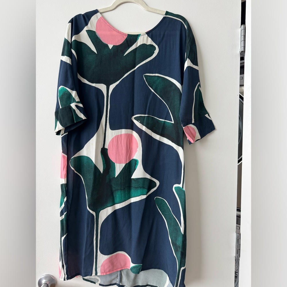 Floral Navy Dress - Anthropologie brand